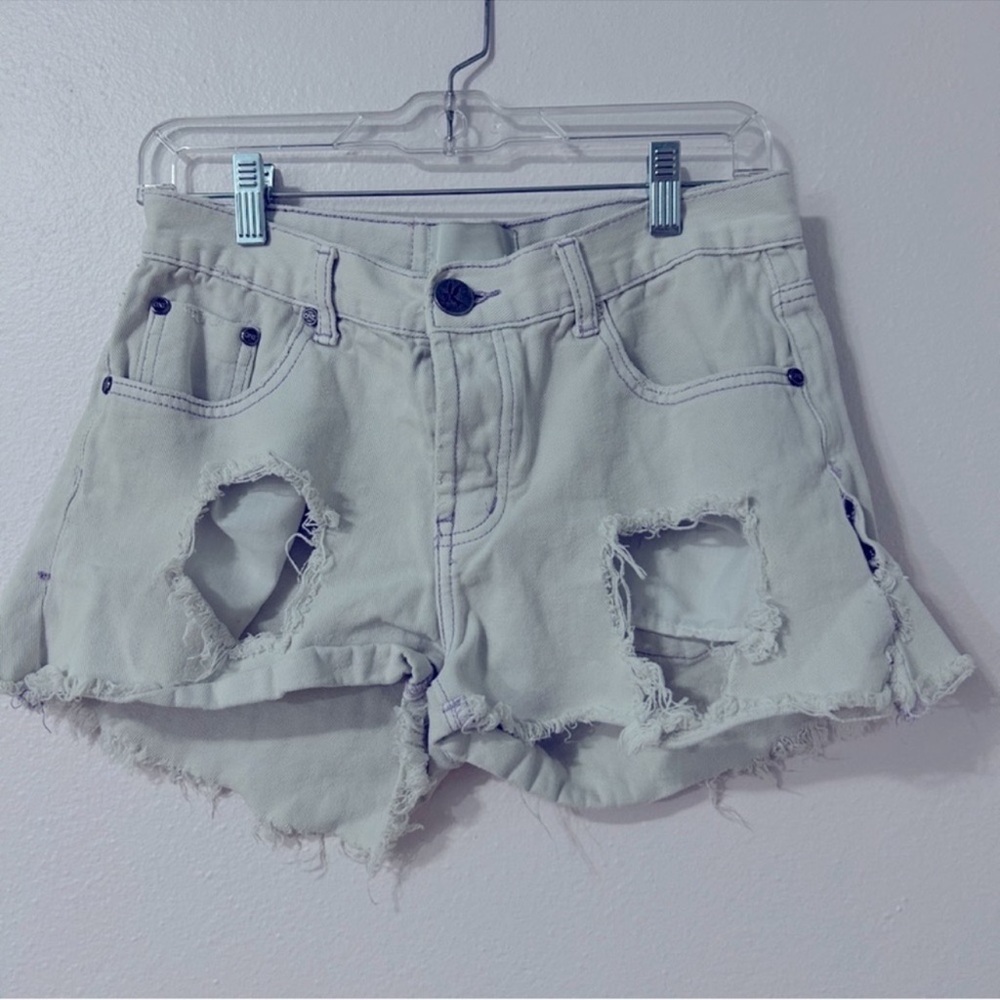 💜One Teaspoon💜 Bandits in Light Lilac Sz 25